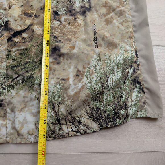 Cabela's Shirt Mens XL Camo Zonz Western Long Sleeve Hunting Zip Pocket - Picture 8 of 11